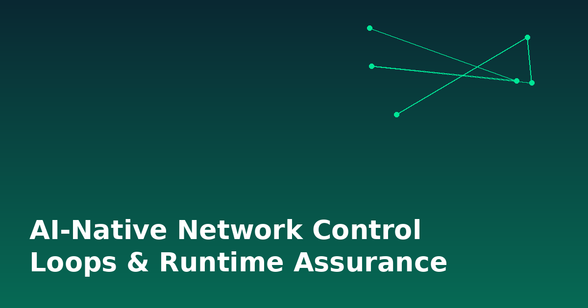 AI-Native Network Control Loops & Runtime Assurance